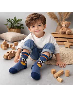 Gigi Giyim Gülen Emoji Baskılı Erkek Çocuk Soket Çorap