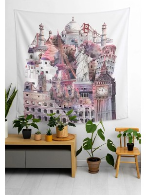 Alamodecor Duvar Örtüsü Duvar Halısı