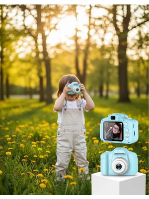 Kafkas Store Tkndy Mavi Şarjlı Mini Kamera Hd Video Fotoğraf Çekimli Genişletilebilir Hafızalı