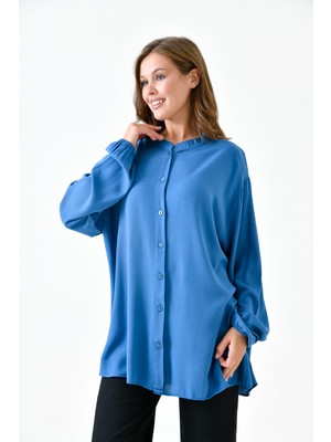 Mermaya Pamuklu Bürümcük Kumaş, Oversize Gömlek