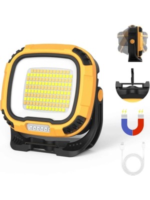SiHako Wison WS-582 Özellikli Tripod Bağlantılı Mıknatıslı 3500 Lümen USB Şarjlı Çalışma Feneri
