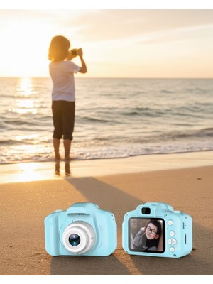 Kafkas Store Tkndy Mavi Hd Taşınabilir Mini Dijital Kamera Video ve Fotoğraf Kayıt Özellikli