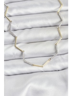 Luz&Pos Vıp Seri Zikzak Model Kadın Kolye