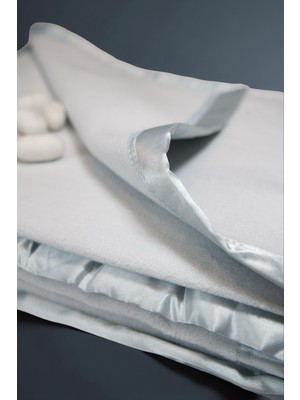 ICON SILK Premium Saf Ipek Fleece Tek Kişilik Battaniye (Bebek Mavisi)