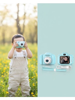 Teknodayım Mavi Mini Hd Dijital Kamera Video ve Fotoğraf Çekimli Şarjlı Taşınabilir Kayıt Cihazı