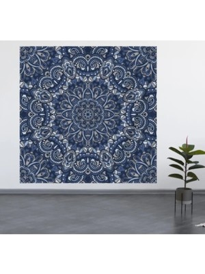 Alamodecor Mandala Duvar Örtüsü (100X100, 140X140) / Duvar Halısı