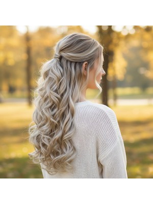 Indispensablely Fiber Sen Dalgalı 8 Parça Çıt Çıt / Balköpüğü Platin Röfleli