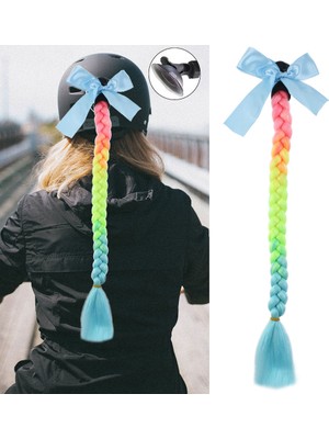 Indispensablely Motosiklet Kaskı Simli Örgülü At Kuyruğu / ACM05S