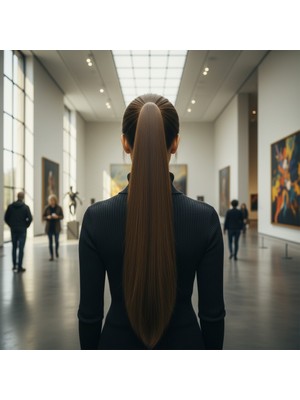 Indispensablely Tokalı Düz At Kuyruğu / Kumral