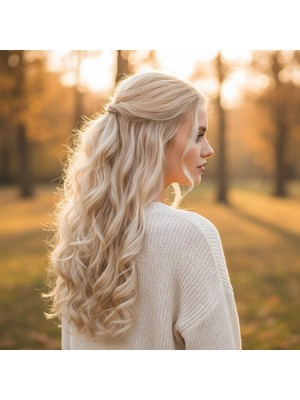 Indispensablely Fiber Sen Dalgalı 8 Parça Çıt Çıt / Platin