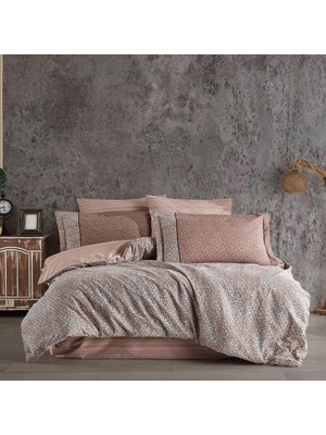 Indispensablely Çift Kişilik Poplin Nev Takımı Silvana Kahve