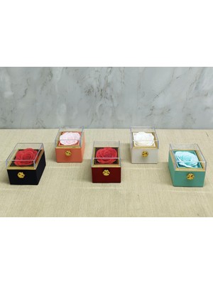 Zenvia Romantik Gül Yüzük Kutusu Kare  ZNV-TTT3245