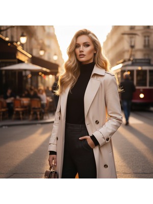 Indispensablely Dalgalı Front Lace Gerçek Tül Peruk / Altın Karamel / 60/65CM