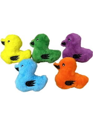 Indispensablely Sesli Peluş Ördek Kedi Köpek Oyuncağı Çeşitli Renklerde 15 cm