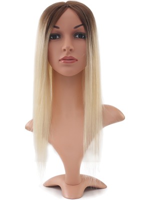 Indispensablely Kahverengi / Beyaz Platin Ombreli Baby Taban Tepelik / 13X14CM