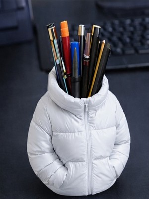 Lumiyo Beyaz Erkek Mont Kalemlik