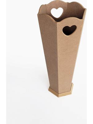 Yegane Concept Ham Mdf, Boyanabilir, Kalpli Şemsiyelik, Çok Amaçlı Düzenleyici, 48 cm