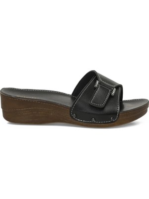 Polaris 409021.Z6FX Siyah Kadın Ev Terliği