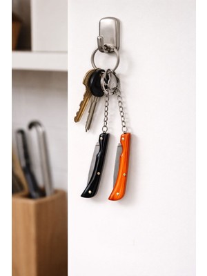 Seymen Bıçakçılık 2’li Mini Anahtarlık Tasarımlı Katlanır Bıçak Seti – Hediyelik Koleksiyon Ürünü