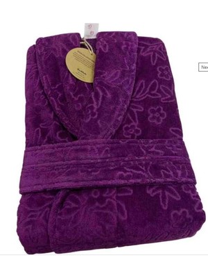 Özdilek Çiçek Model Bornoz Mor Renk M Beden