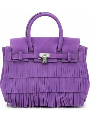 Sierra Mor - Hermes Model Süet Çanta