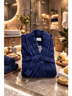 Özdilek Navy Comfort Bornoz Lacivert  L Beden