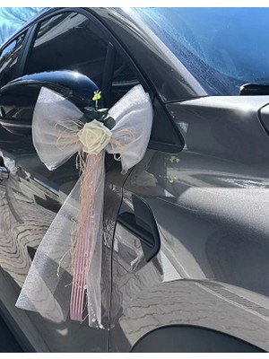 Bonicce 5 Adet Çiçekli Düğün Arabası Süsü Gelin Arabası Konvoy Süsü Bohça Süsü Çeyiz Süsü