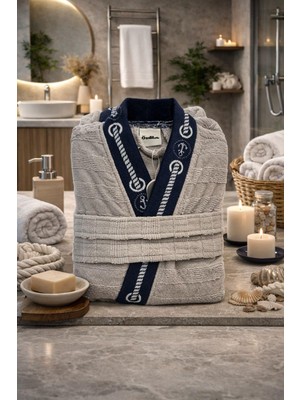 Özdilek Nautical Breeze Bornoz Gri L Beden