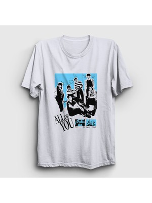 Presmono Unisex Beyaz All Of You K Pop Riize T-Shirt