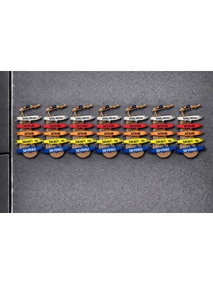 Seymen Bıçakçılık Balık Figürlü Ahşap Magnet 7’li Set – Dekoratif Buzdolabı Süsü