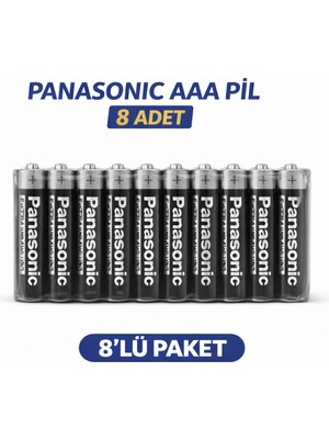 Panasonic Aaa R03 Ince Pil Zinc Carbon Extra Heavy Duty 2’li 4 Paket