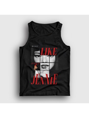 Presmono Unisex Siyah Like Jennie Blackpink Atlet