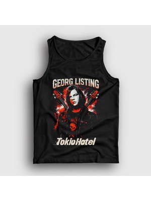 Presmono Unisex Siyah Bass Guitar Georg Listing Tokio Hotel Atlet