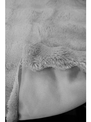 Shopyteks Bubble Tavşan Tüyü Koltuk Örtüsü 170X210 – Peluş Kaymaz Koltuk Şalı – 3’lü Kanepe Örtüsü Krem