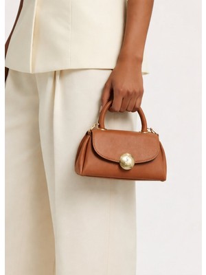 Deri  Görünümlü Şık Çanta