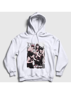 Presmono Unisex Beyaz Team Seirin Kuroko's Basketball Kapüşonlu Sweatshirt