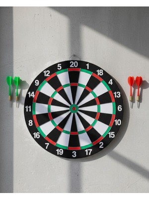 Ev ve Oyun Alanları Için Dart Tahtası 12 Inç 4 Dart Oku Dahil