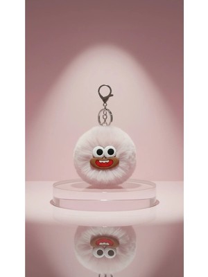 Luminary Atelier Peluş Karakterli Aynalı Anahtarlık – Sevimli Çanta Charmı & Çift Taraflı Cep Aynası
