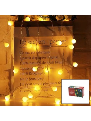 Nargo Gün Işığı - Top 3mt Pilli 2 Fonksiyonlu Peri LED - Dekor Lamba