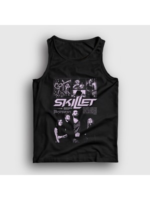 Presmono Unisex Siyah Rock Band Skillet Atlet