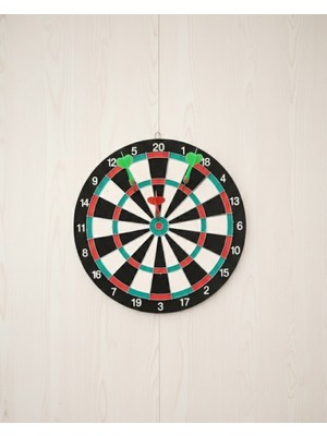Ev ve Oyun Alanları Için 15 Inç Dart Tahtası 4 Dart Oku Dahil