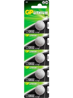 Gp Pil Düğme 2032 3V 5li Paket
