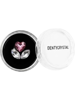 Generic Dentycrystal Diş Pırlantası Lale Devri Desenli Pembe-Beyaz (Avusturya Kristallerinden Oluşturulmuş Özel Set )
