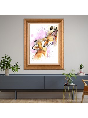 Giyense Altın Varaklı Çerçeveli Paspartulu Tablo RDF121