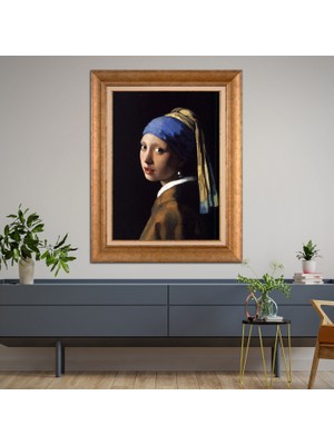 Giyense Altın Varaklı Çerçeveli Paspartulu Tablo RDF577