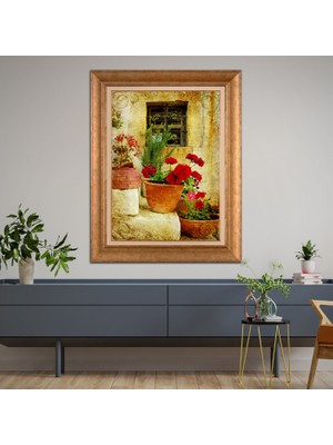 Giyense Altın Varaklı Çerçeveli Paspartulu Tablo RDF153