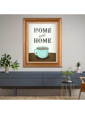 Giyense Altın Varaklı Çerçeveli Paspartulu Tablo RDF649