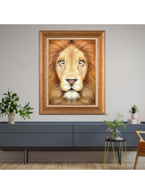 Giyense Altın Varaklı Çerçeveli Paspartulu Tablo RDF558