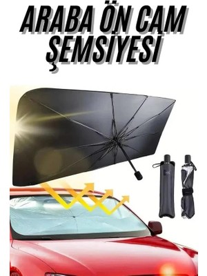 Dukkanıum Ön Cam Güneşlik Şemsiye Tüm Araçlar Için Araba Katlanabilir Güneşlik