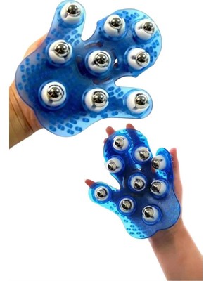 Dukkanıum Selülit Giderici Masaj Eldiveni 9 Bilyeli Palm Masaj Eldiven Tam Vücut